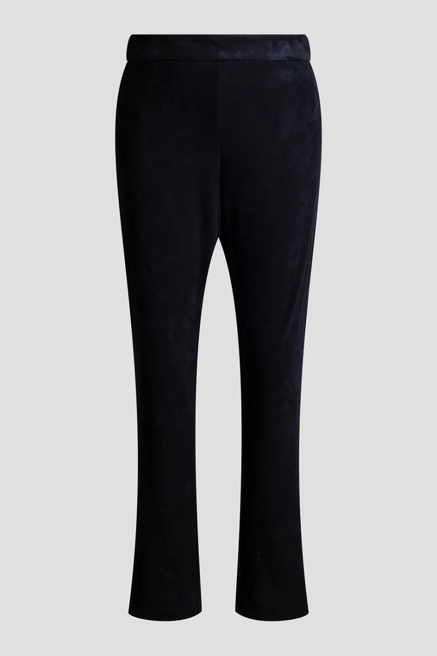Vegan Luxe Suede Side Zip Ankle Pants