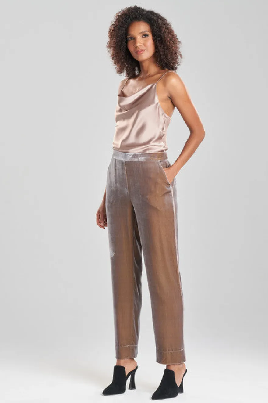 Velvet Pull On Pants