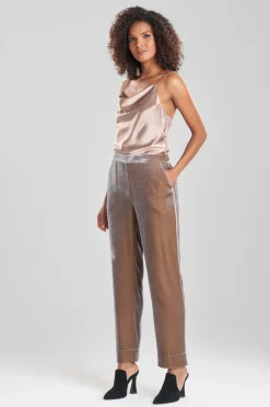 Velvet Pull On Pants