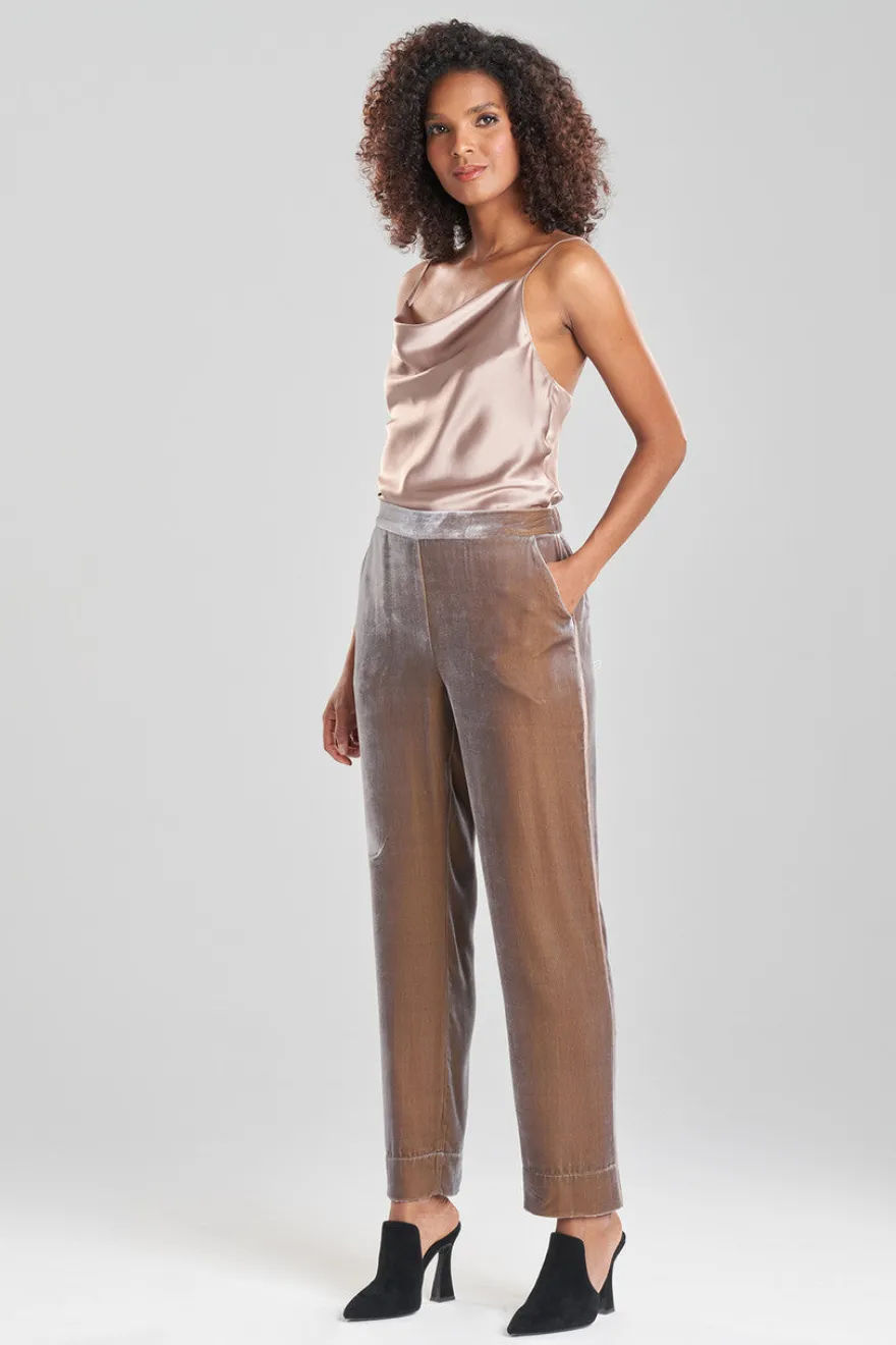 Velvet Pull On Pants