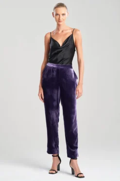 Velvet Pull On Pants