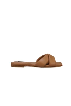 Vitta Nappa Leather Slide Sandals