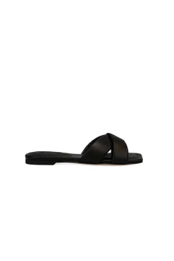 Vitta Nappa Leather Slide Sandals