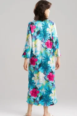 Viva Printed Satin Caftan