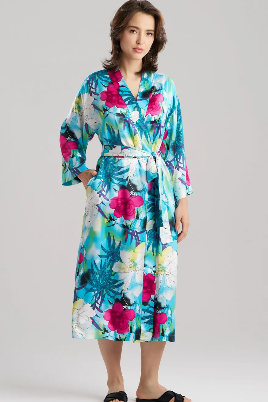 Viva Printed Satin Robe