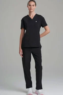 Women's 3-Pocket V-Neck Scrub Top