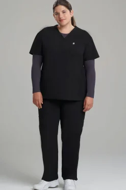 Women's 3-Pocket V-Neck Scrub Top