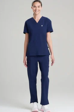 Women's 3-Pocket V-Neck Scrub Top
