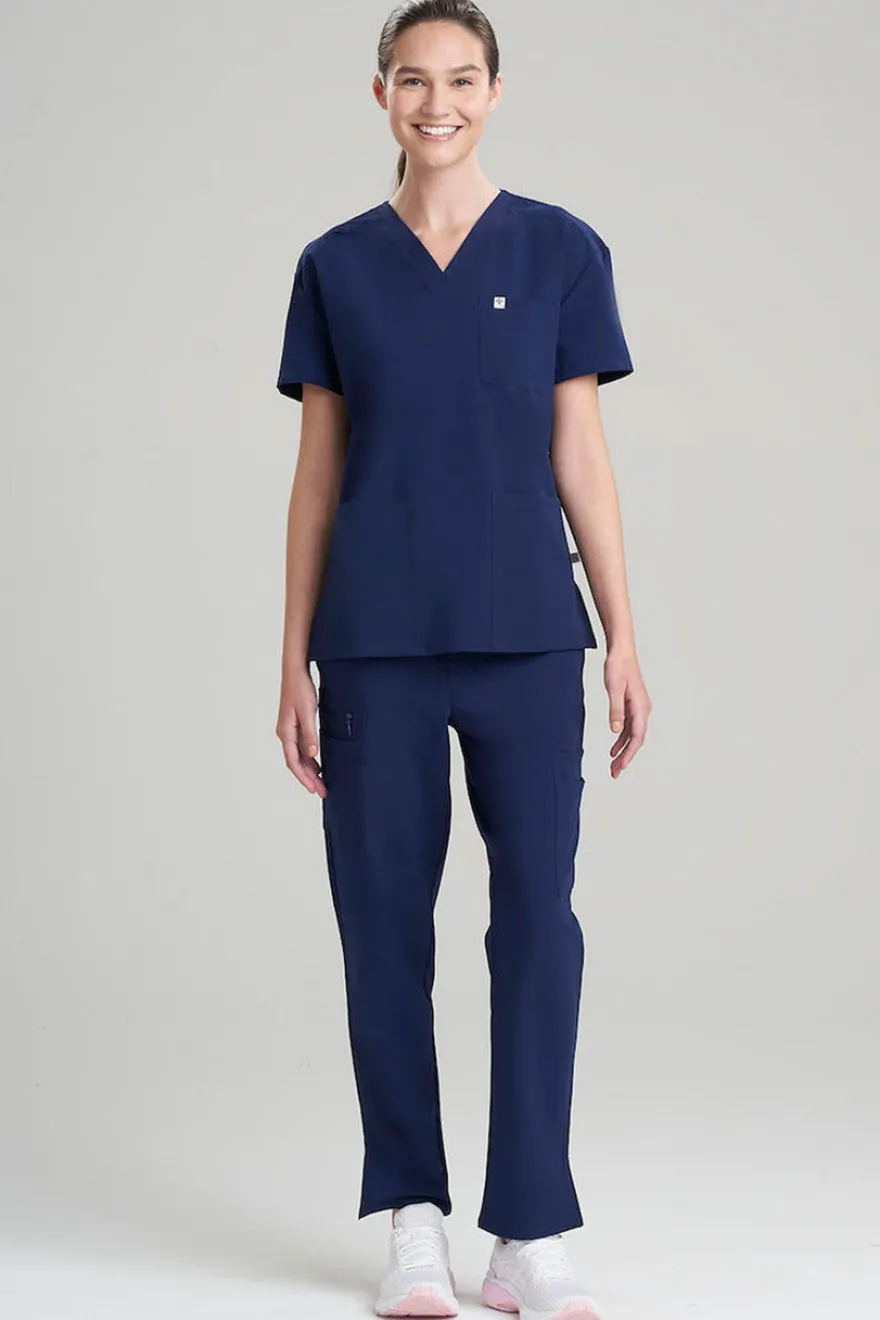 Women's 3-Pocket V-Neck Scrub Top