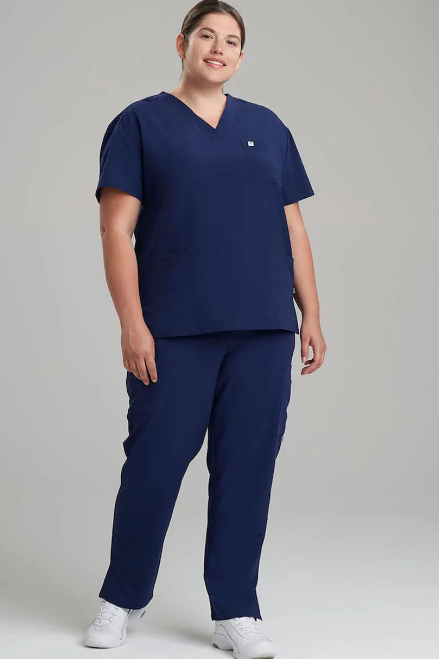 Women's 3-Pocket V-Neck Scrub Top