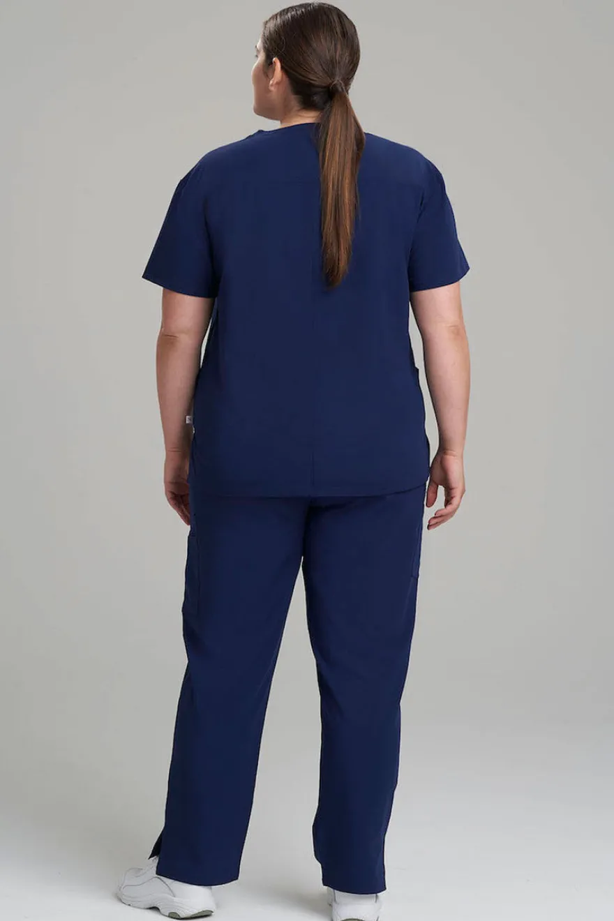 Women's 3-Pocket V-Neck Scrub Top