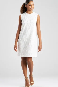 Woven Fil Coupe Jacquard Shift Dress