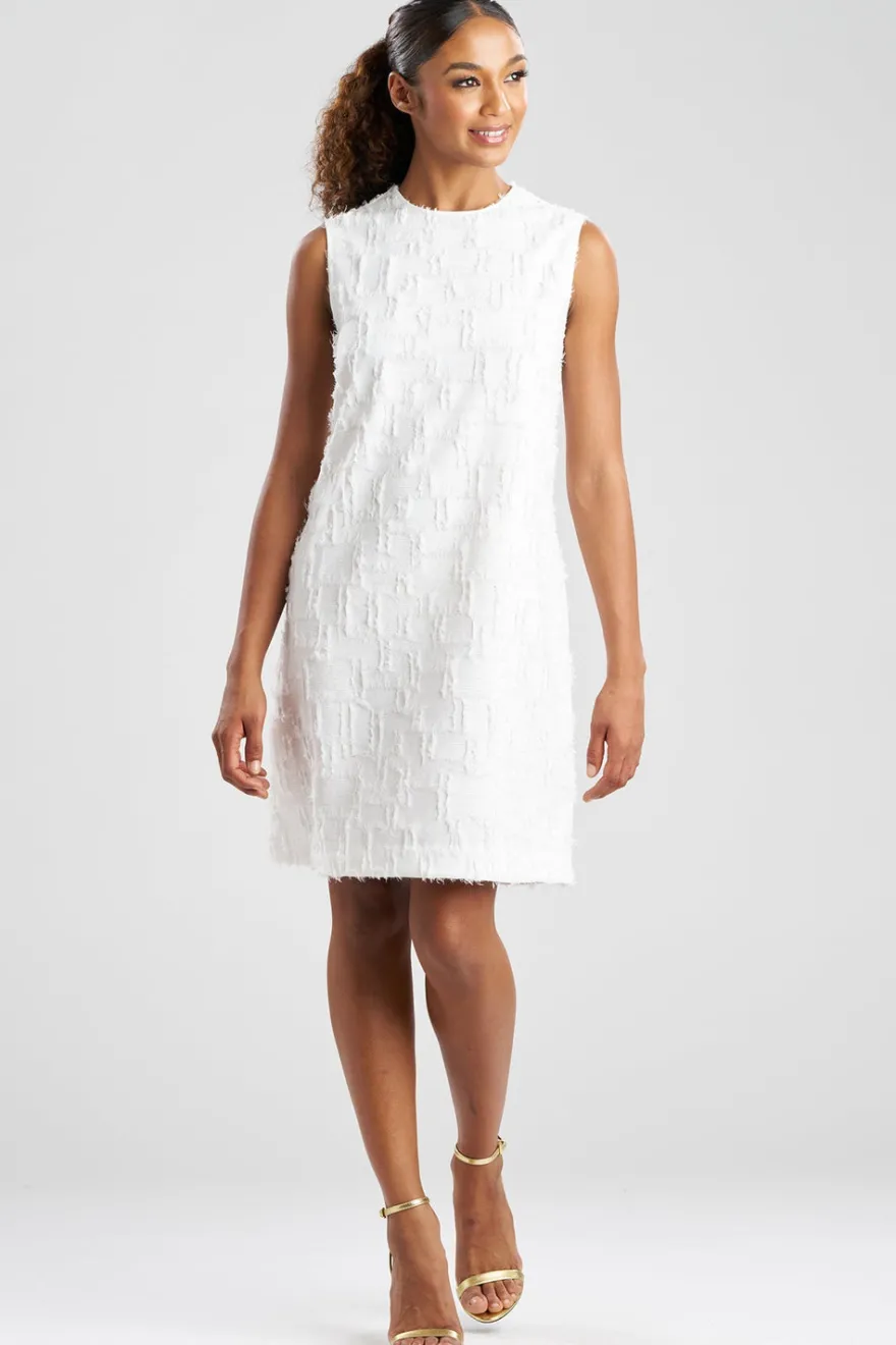 Woven Fil Coupe Jacquard Shift Dress