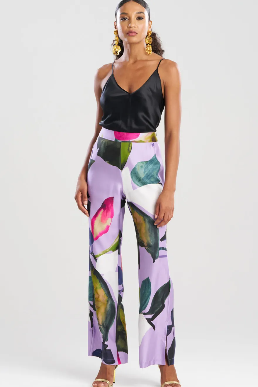 Yoru Silk Twill Wide Pull On Pants