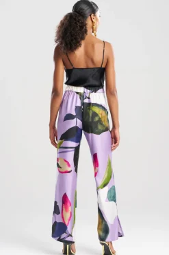 Yoru Silk Twill Wide Pull On Pants